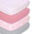 The Peanutshell Baby Crib Sheets 4-Pack for Girl – Soft, Oval & Fitted Baby Girls Crib Sheet, Rectangle, Fitted Covers, Halo Mattress – Pink Elephant